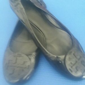 Black patent leather Tory Birch FLATS
